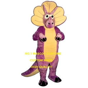 Purple Triceratops Mascot Costume Dorosły dinozaur Dragon motyw kreskówkowy anime cosply costume Mascotte Fantazyjne zestawy sukienki 2064 Kostiumy maskotki