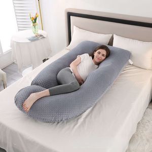 Pillow -corpão gestante mulheres com cintura confortável e apoio abdômen para travesseiros de pescoço deitados lateral Sleep Orthoped Sleeping L2405