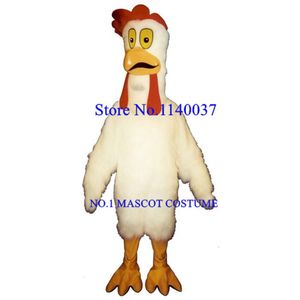 mascot Anime white chicken Mascot turkey Costume Adult Cartoon Character Mascotte Fancy Dress Suit Kits Mascot Costumes