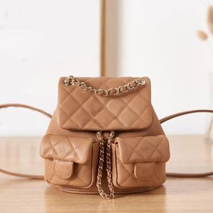 23A in pelle con zaino in pelle marrone zaino scolastico marrone zaino borse a catena da spalla donna mini luxurys doppia borsa in pelle cesto sacchetti di moda con pattini crobody hbags tote