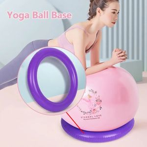 Gym Yoga Ball Base Nonslip Explosionproof PVC Pilates Round Exercise Thicken Stable Balance Fixed Ring For 4575cm 240513