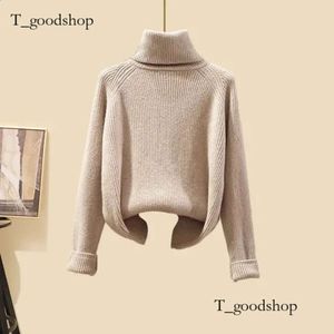 Autumn/Winter Set Long Cardigan Coatnited Sweaterhigh midje breda benbyxor Casual Womens Three Piece Set 4de