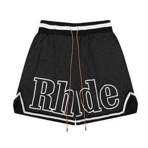 Designer Shortsmen's Shorts Rhude Short Men Shorts Designer Brand Pants Breathable Casual Bestquality Pant Men Women Halfpats Us Size S-xl Z8mj#