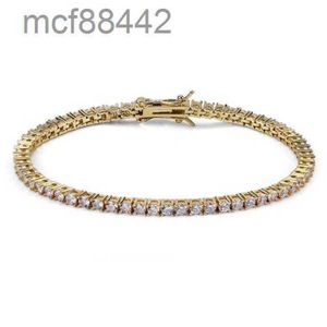 Pulseiras de pulseira de jóias de jóias de tênis pulseiras de designer de zircão de zircão de diamante de diamante de ouro prata para homens de 3 mm de 4 mm 5mm jóias para adultos
