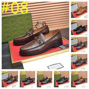 28Model Fashion Classic Business Flat Shoes Men Designer Formal Dress Leather Shoes Men's Loafers Gifts Shoes Men Dress Shoes Size 38-46