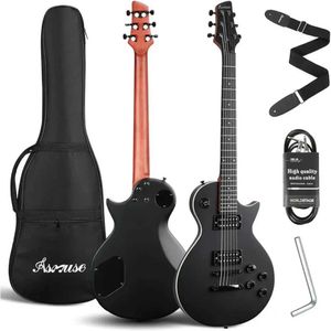 Kit per chitarra elettrica LP da 39 pollici con prelievo a 3 vie (Black) Control Volume/Tone Control WX