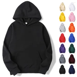 Men's Hoodies Blank Fleece Pullover Unisex Wholesale Hooded Sweatshirt Men Fashion Black Hoodie For Sudaderas Con Capucha