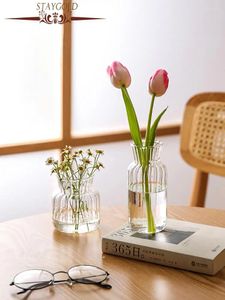 Vases Simple Home Decoration Hydroponic Glass Vase Nordic Living Room Modern Decor Flower Arrangement Bottle