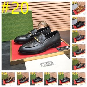 28 Model Oxfords Skórzane buty męskie buty pełnetrociowe moda swobodna spiczaste palce u stóp formalny biznes męski designer ślubny buty Buty duże rozmiar 6-12