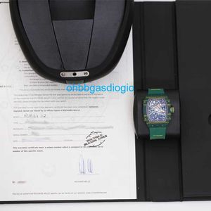 Mekanisk automatisk klocka RM Luxury Watches Mills RM6702 MENS Titta på NTPT COBOL FIBER Titanium Metal Dial Automatic Mechanical Switch Famous Watch Lux Ohiq