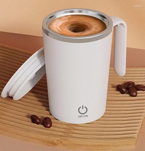 Vattenflaskor Kök Electric Mixing Cup Stirring Coffee Automatic Mugs Lazy Rotating Magnetic