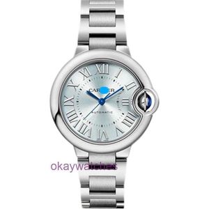 AAAA CRATRE DESIGNER Высококачественные автоматические часы роскошные селекции Watch Womens Blue Balloon Mechanical с оригинальной коробкой