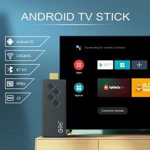 Frankreich in Stock 10pcs/Lot G96 Smart TV -Stick 4K Android TV Box 10 ATV OS Top Set Box Allwinner H313 2 GB/16 GB 2,4 g/5G WiFi BT Voice Remote TV Set Top Box Media Player