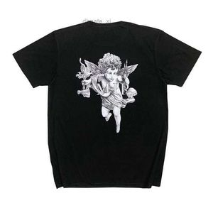 Sommer Männer Streetwear Hip Hop Harajuku T-Shirts für Männer Angel Print Kurzarm Lose Casual Tops Tee Shirt Homme T-Shirt