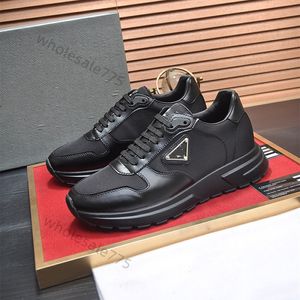 Men Metal logo Casual Shoes classics Nylon fabric Fashion Designer Leather Low Help Tie Outdoor Young Brands Motion high quality