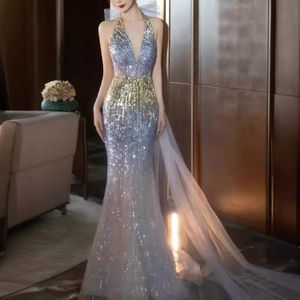2024 luksusowe syrenę wieczorne sukienki na bal mat