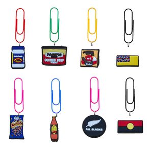 Party Decoration Food Flag Cartoon Paper Clips Cute For Kids Metal Bookmark Shaped Paperclip School Sile Bookmarks With Colorf Small P Otjnh