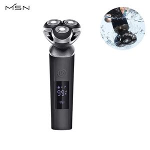 MSN Smart Electric Shaver LCD Screen sem fio Impermeável SHECH MENDO MOLHO RAZOR TIPO CAIXO CAIXO AUTO