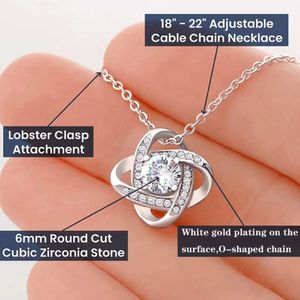 Full Diamond Pendant Eternal Star Mom Girl Gift Clover Halsband