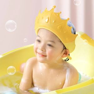 Baby Swim Shower Cap Bath Shampoo Adjustable Eye Protection Head Water Cover Care Wash Hair For 06 Years Kids y240515