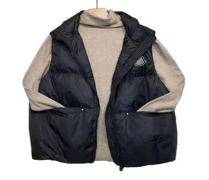 Vinter Men039s och Women039S WARM SOLID COLOR Down Vest Sleeveless Jacket Classic Feather Vest Jacket Casual Warm Vest Coat 9841750