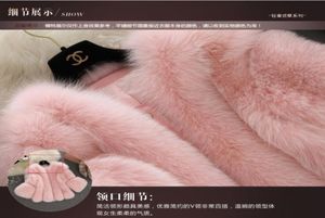 S4XL 모피 코트 여성 겨울 따뜻한 흰색 분홍색 모피 코트 우아한 두꺼운 겉옷 가짜 재킷 카퀴 타스 Mujer 381975129