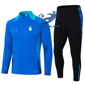 Sporting Cristal Men's adult half zipper long sleeve training suit outdoor sports home leisure suit sweatshirt jogging sportswear