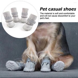 Hundkläder Casual Shoes for Cats and Dogs Pu Non-Slip Anti-Trampling Rubber Covers Pet Walking Protection Comfort Safe Safe