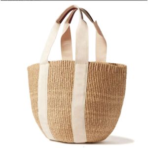 Strandtasche Luxus -Designer -Tasche Holz gewebtes Shopper Umhängetasche Häkeln Strohbag Frauen Sommer -Tasche Crossbody Tasche Obdachlose Handwochenende Tasche