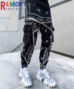 Rainbowtouches Cargo Pants 2021 New Sweatpants Mens Pants Zip Pocket Men Pants Bandana Pattern Fabric Running Men039s Trousers 6541851