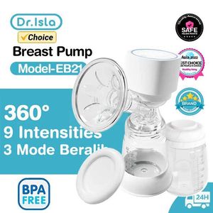 BreastPumps Dr. Isla Automatic Electric Breast Pump 1400mAh Portable Breast Pump (nyfödd ASI) Stark adsorption Bröstpump fri från bisfenol A WX