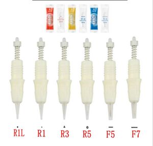 Replacement Needle Cartridge Tips for CHARMANT II Permanent Eyebrow Eyeline Lips Rotary Makeup MTS PMU Tattoo Pen Machine Skin Car8815576