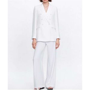 Custom Made Business Pant Suits Women Plus Size Ladies Double Breasted Blazer+Pants Work Pantsuit for Wedding Party