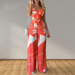 Summer Women S Personalized Temperament Straight Pants Sexy Fashion Casual Set
