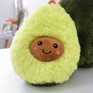 Stuffed Plush Animals 20-60cm Cute Avocado Doll Kawaii Plush Toy Cartoon Filling Fruit Pillow Mat Childrens Festival Decoration Birthday Gift d240520