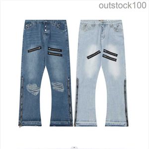 GALERYDEPTS ORIGINAL 1TO1 DESIGNER PANTER Bekväma högkvalitativa högutgåva Hög gata röd stil män och kvinnors byxor mode jeans