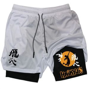 Anime Haikyuu Shorts QuickDrying Fitness Performance for Men Sport Workout Training Bodybuilding Volleyball Gym 240513