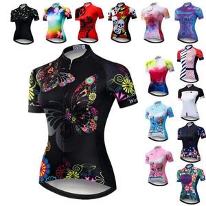 Racing Jackets Weimostar Cycling Jersey Women Short Sleeve MTB Bike Shirt Quick Dry Bicycle Clothes Team Wear