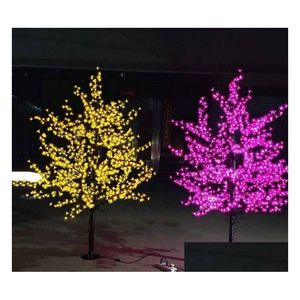 Decorazioni natalizie 1,5 m 1,8 m 2m 2,5 m Shiny LED LED Blossom Tree Tree Light Decorazione paesaggistica per il matrimonio DHXPV