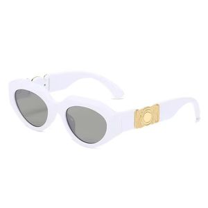 Designer sunglasses for women metal plated gold round pattern pc material full frame luxury eyewear adumbral brown lens square goggles uv400 hj094 E4