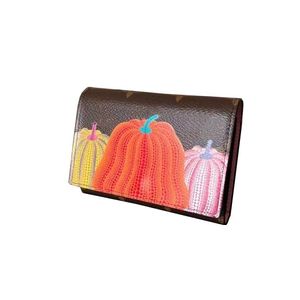 Kobiety luksusowe projektanci krótkie portfele Pink podszewki torebka torebka damskie portfel moneta moneta 12 cm z oryginalnym pudełkiem