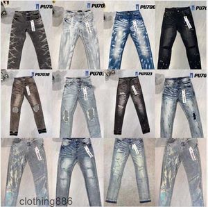 Lila jeans denim byxor mens jeans designer jean män svarta byxor avancerad kvalitet rak design retro streetwear casual sweatpants designers joggers pant