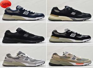 New M992 992 Designer Running Boots Shoes Sandals Skate Shoes Black Grey Suede Men Women Series American origin classic retro all1335543