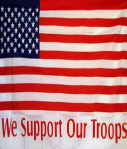 Askerlerimizi destekliyoruz ABD bayrağı 3ft x 5ft polyester afiş uçan 150 90cm özel bayrak açık hava wt34284364
