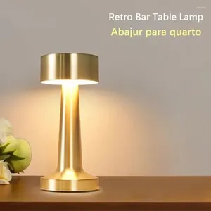 Table Lamps Tirvose Retro Bar Led Rechargeable Dimmable Touch Dining El Coffee Shop Desk Light Indoor Decorative Night Lights
