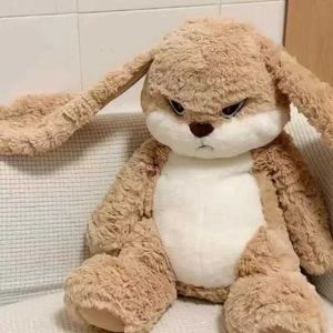 Fyllda plyschdjur Arg Rabbit Plush Toy Long Ear Rabbit Plush Toy Cavai Rabbit Plush Childrens Doll Birthday Present D240520