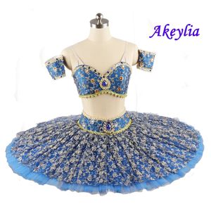 Vuxen professionell balett tutu Royal Blue Le Corsaire Tutu Klassisk tävling Tutus Balle Stage Dance Costume Women JN0186 240520