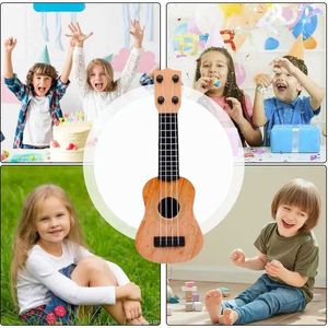 Gitarrenkinder Mini -Gitarrenspielzeug Musikspielzeug Musikinstrumente Kinder früh Bildung Spielzeugfähigkeiten Verbesserung der Mini -Gitarre für Anfänger WX