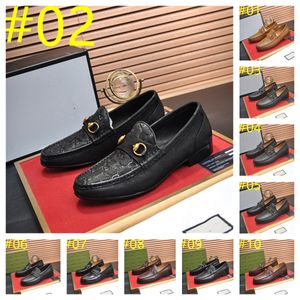 28Model Designer Italian Style Office Male Formal Shoes Classic Mens Loafers Genuine Cow Leather Handmade Slip on Brown Luxury Dress Shoes Autumn Size 38-46