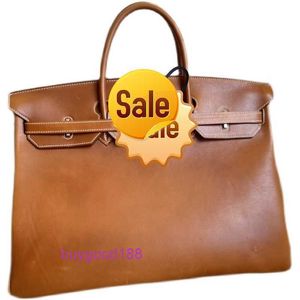 Top Ladies Designer Ekolriy Bag Platinum Bag 40cm 37 Gold Brown Ford Sidle Skórzowa srebrna klamra SUJSRX